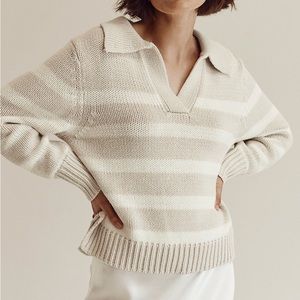 DISSH COLBIE CREAM STRIPE KNIT JUMPER